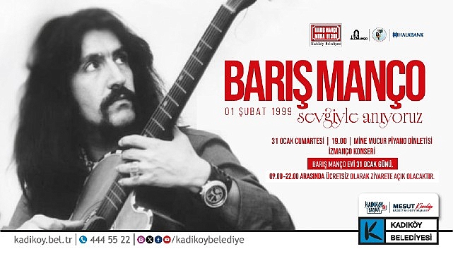 Barış Manço Kadıköy’de Anılacak