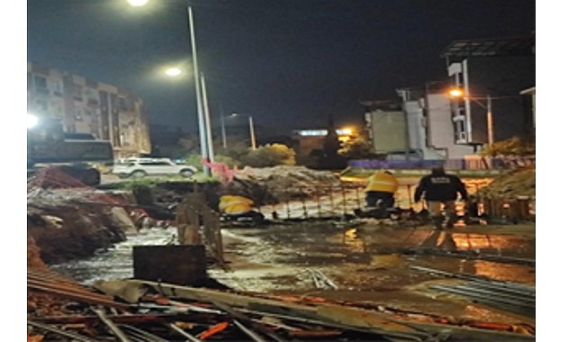 Yıldırım düştü, gelgit nedeniyle dereler taştı