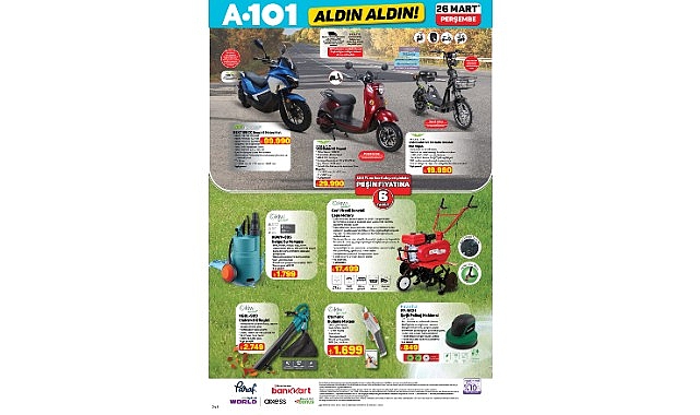 26 Mart’ta A101’de Mobilite Ürünleri
