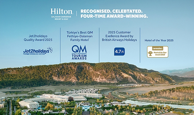 Mükemmellikle Tanınan, Tutarlılıkla Tanımlanan  Bir Başarı Hikayesi:  Hilton Dalaman Sarıgerme Resort & Golf’e  Uluslararası Ödül Yağdı